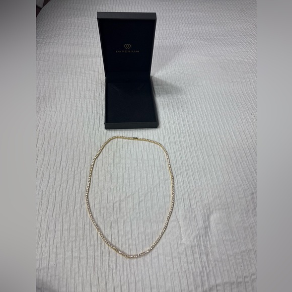 Imperium gold  Tennis Chain Necklace - Picture 2 of 9